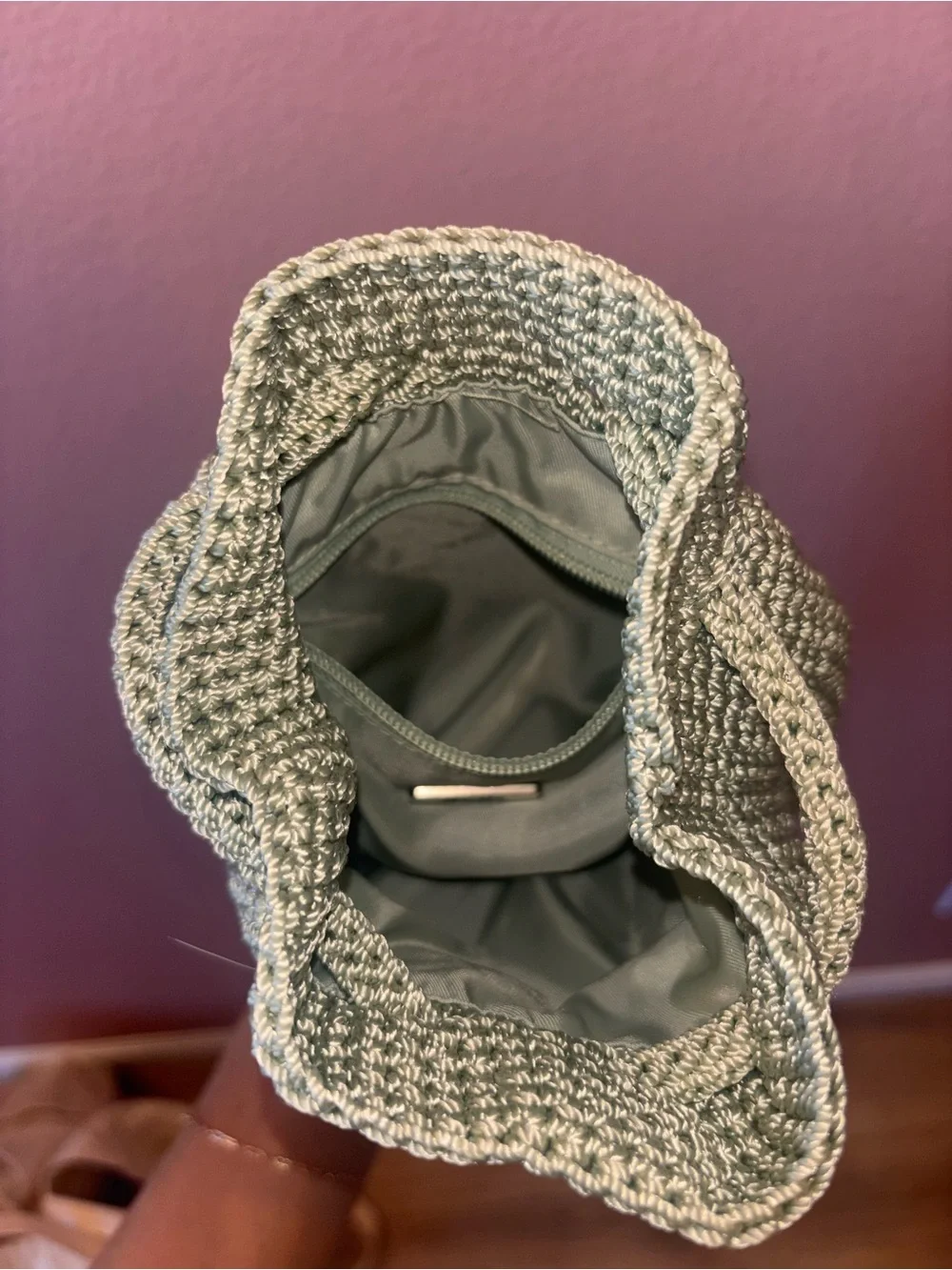 The Sak Mini Drawstring Backpack Sage Green - Picture 6 of 9